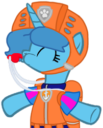 Size: 798x990 | Tagged: safe, artist:徐詩珮, spring rain, pony, unicorn, series:sprglitemplight diary, series:sprglitemplight life jacket days, series:springshadowdrops diary, series:springshadowdrops life jacket days, alternate universe, base used, blowing whistle, clothes, cute, lifeguard, lifeguard spring rain, paw patrol, simple background, transparent background, whistle, whistle necklace, zuma (paw patrol)