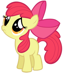 Size: 1280x1486 | Tagged: safe, artist:andoanimalia, apple bloom, friendship is magic, adorabloom, cute, puppy dog eyes, simple background, transparent background, vector
