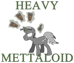 Size: 2800x2400 | Tagged: safe, artist:warren peace, oc, oc only, oc:heavy mettaloid, pony, unicorn, c4, explosives, m57 firing device, male, solo, text