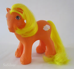 Size: 523x491 | Tagged: safe, photographer:sosilver, g1, lightning (g1), simple background, toy, unshorn fetlocks, white background