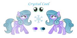 Size: 1280x640 | Tagged: safe, artist:darbypop1, oc, oc:crystal cool, crystal pony, pegasus, pony, crystallized, female, mare, simple background, solo, transparent background