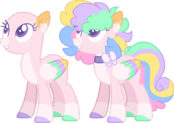 Size: 1280x908 | Tagged: safe, artist:luqella, oc, oc:rainbow sprinkle, pegasus, pony, bald, colored wings, female, mare, multicolored wings, simple background, solo, transparent background, wings