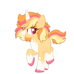 Size: 2500x2500 | Tagged: safe, artist:angei-bites, oc, oc:tropicana, pony, unicorn, female, high res, mare, simple background, solo, transparent background