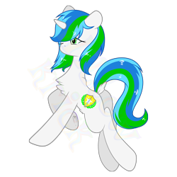 Size: 5334x5334 | Tagged: safe, artist:anonymous, artist:willow krick, oc, oc only, oc:cyanine willow, unicorn, horn, simple background, solo, transparent background, unicorn oc, vector, watermark