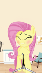 Size: 1151x1990 | Tagged: safe, derpibooru import, fluttershy, pegasus, pony, blushing, heart, stethoscope