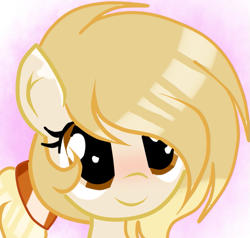 Size: 629x600 | Tagged: safe, artist:applerougi, oc, oc only, oc:cremita, earth pony, pony, bust, female, mare, portrait, simple background, solo, transparent background