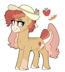 Size: 740x821 | Tagged: safe, artist:spectrumnightyt, oc, oc only, earth pony, pony, female, hat, mare, offspring, parent:big macintosh, parent:sugar belle, parents:sugarmac, simple background, solo, transparent background