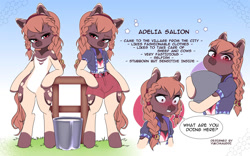 Size: 1500x936 | Tagged: safe, artist:yukomaussi, oc, anthro, earth pony, adoptable, auction, auction open, clothes, earth pony oc, outfit, reference sheet