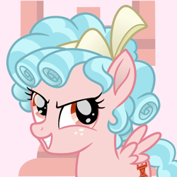 Size: 2000x2000 | Tagged: safe, artist:tamrahecatebryd, cozy glow, pegasus, pony, antagonist, cutie mark, evil grin, grin, rook, smiling, solo, villainess, wings