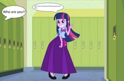 Size: 1280x841 | Tagged: safe, artist:starman1999, derpibooru import, twilight sparkle, twilight sparkle (alicorn), alicorn, equestria girls, clothes, long skirt, offscreen character, skirt, solo