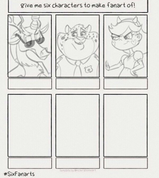 Size: 600x671 | Tagged: safe, artist:wutthejeff, discord, draconequus, human, bust, clothes, crossover, female, lineart, male, necktie, police, six fanarts, sketch, star vs the forces of evil, sunglasses, wip, zootopia