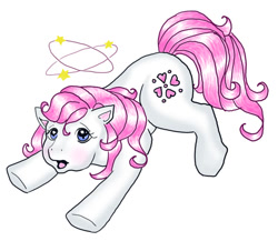 Size: 550x477 | Tagged: safe, sundance, earth pony, g1, circling stars, clumsy, derp, dizzy, ouch