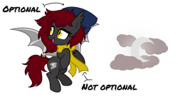 Size: 1024x571 | Tagged: safe, artist:sapphiretwinkle, oc, oc:mystic shadow, bat pony, pony, beanie, clothes, female, hat, mare, scarf, simple background, solo, transparent background