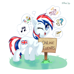 Size: 1080x1076 | Tagged: safe, artist:avui, oc, oc only, oc:britannia (uk ponycon), pony, nation ponies, ponified, uk ponycon, united kingdom