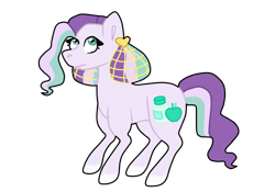 Size: 1280x896 | Tagged: safe, artist:crownofslime, oc, oc only, earth pony, pony, magical lesbian spawn, offspring, parent:minty mocha, parent:princess cadance, simple background, solo, transparent background