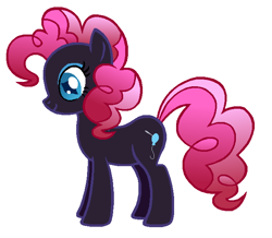 Size: 656x573 | Tagged: safe, artist:rosienature123, derpibooru import, pinkie pie, earth pony, pony, nightmare, nightmare pinkie, nightmarified, solo