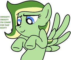 Size: 508x427 | Tagged: safe, artist:didgereethebrony, artist:malachitebases, oc, oc:boomerang beauty, pegasus, pony, base used, simple background, solo, swiggity swooty, trace, transparent background