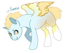 Size: 2021x1423 | Tagged: safe, artist:ddm-adopts, oc, oc only, oc:sunrise, pegasus, male, pegasus oc, simple background, solo, transparent background, wings