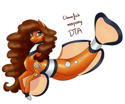 Size: 2686x2233 | Tagged: safe, artist:ddm-adopts, oc, oc only, oc:clownfish, merpony, simple background, solo, transparent background