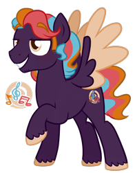 Size: 1449x1847 | Tagged: safe, artist:bubaiuv, oc, pegasus, pony, male, simple background, solo, stallion, transparent background, two toned wings, wings