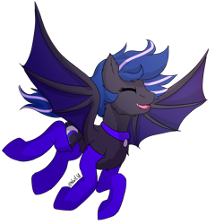 Size: 1466x1526 | Tagged: safe, artist:noxi1_48, oc, oc only, oc:kassy nighty, bat pony, pony, bat pony oc, bat wings, clothes, commission, female, happy, jewelry, mare, necklace, simple background, solo, tights, transparent background, wings, ych result, your character here