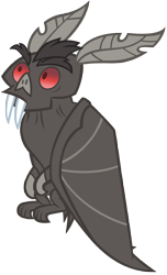 Size: 4815x7900 | Tagged: safe, artist:andoanimalia, bat, fruit bat, vampire fruit bat, bats!, absurd resolution, fangs, looking up, simple background, solo, transparent background, vector, wings