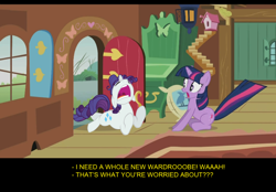 Size: 1024x714 | Tagged: safe, artist:trotsworth, derpibooru import, elusive, rarity, twilight sparkle, unicorn twilight, pony, unicorn, comic:wrong spell, crying, rule 63, skewed priorities