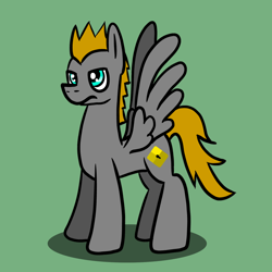 Size: 1024x1024 | Tagged: safe, artist:platinumdrop, oc, oc only, oc:platinumdrop, pegasus, male, simple background, solo, stallion