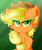 Size: 3396x4068 | Tagged: safe, artist:vanillaswirl6, derpibooru import, applejack, earth pony, pony, bust, cowboy hat, fluffy, freckles, green background, hat, portrait, simple background, stetson