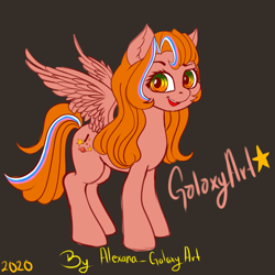 Size: 5500x5500 | Tagged: safe, artist:alejandraarelycc, oc, oc:galaxyart, pegasus, pony, art, galaxy, oc pegasus, pegasus oc, pony oc, wings, woman