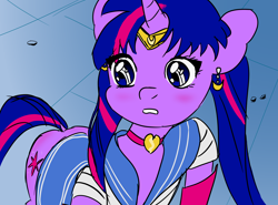 Size: 4050x3000 | Tagged: safe, artist:platypus in a can, twilight sparkle, female, high res, sailor moon, sailor moon redraw meme, serena tsukino, solo, tsukino usagi
