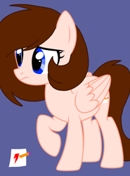 Size: 1864x2524 | Tagged: safe, artist:circuspaparazzi5678, oc, oc:breanna, pegasus, pony, base used, blue eyes, brown mane, cutie mark, solo