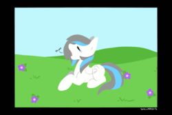 Size: 1200x800 | Tagged: safe, artist:sinclair2013, oc, oc only, pegasus, pony, animated, solo, yawn
