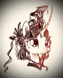 Size: 1299x1604 | Tagged: safe, artist:eris azure, oc, oc only, pony, unicorn, bust, china, crown, empress, jewelry, necklace, portrait, regalia, simple background, solo