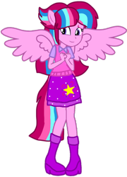 Size: 758x1052 | Tagged: safe, artist:徐詩珮, oc, oc:bubble sparkle, equestria girls, alternate universe, base used, bubbleverse, equestria girls-ified, female, magical lesbian spawn, magical threesome spawn, multiple parents, next generation, offspring, parent:glitter drops, parent:spring rain, parent:tempest shadow, parent:twilight sparkle, parents:glittershadow, parents:sprglitemplight, parents:springdrops, parents:springshadow, parents:springshadowdrops, ponied up, simple background, transparent background