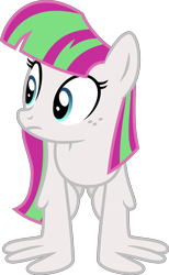 Size: 4000x6508 | Tagged: safe, alternate version, artist:melisareb, blossomforth, pegasus, pony, equestria games (episode), .svg available, absurd resolution, female, freckles, inkscape, mare, recolor, simple background, solo, transparent background, vector, wing-ups, wings