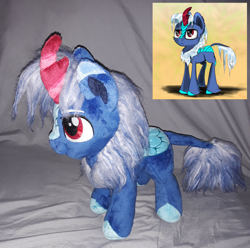 Size: 2500x2484 | Tagged: safe, artist:chopsticks, artist:valmiiki, oc, oc only, oc:verglas frost, kirin, commission, irl, kirin oc, male, photo, plushie, solo, stallion