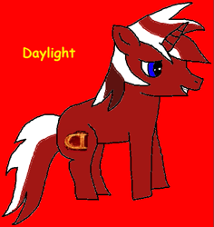 Size: 527x558 | Tagged: safe, artist:jezzarat, oc, oc:daylight, unicorn, horn, solo, unicorn oc