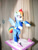 Size: 2736x3648 | Tagged: safe, artist:dantethehuman, derpibooru import, rainbow dash, pony, alternate timeline, apocalypse dash, craft, crystal war timeline, figurine, irl, photo, solo