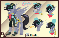 Size: 1224x792 | Tagged: safe, artist:willoillo, oc, oc:ebb flow, hippogriff, hippogriff oc, reference sheet, sierra nevada, simple background, solo