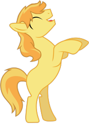 Size: 2249x3129 | Tagged: safe, edit, braeburn, earth pony, pony, horses doing horse things, missing accessory, missing cutie mark, rearing, simple background, transparent background, vector, vector edit