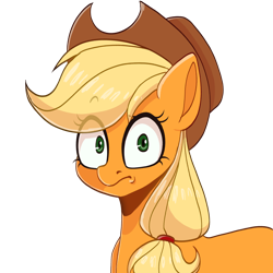 Size: 3000x3000 | Tagged: safe, artist:tuzz-arts, derpibooru import, applejack, earth pony, pony, cowboy hat, eye clipping through hair, female, hat, high res, looking at you, mare, simple background, solo, transparent background