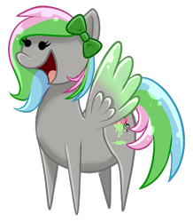 Size: 943x1082 | Tagged: safe, artist:xbeautifuldreamerx, oc, oc:bow serenade, pegasus, pony, chibi, female, mare, simple background, solo, transparent background