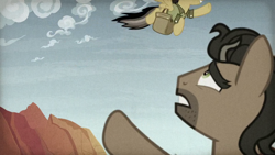 Size: 1920x1080 | Tagged: safe, derpibooru import, screencap, daring do, doctor caballeron, daring doubt