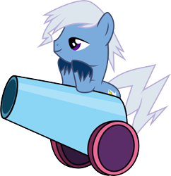 Size: 4774x4924 | Tagged: safe, artist:nero-narmeril, oc, oc:thunder jolt, pony, absurd resolution, male, party cannon, simple background, solo, stallion, transparent background