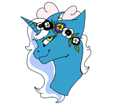 Size: 1314x1085 | Tagged: safe, artist:moonashryvvers, oc, oc:fleurbelle, alicorn, alicorn oc, bow, flower, flower in hair, golden eyes, hair bow, horn, simple background, transparent background, wings