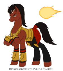 Size: 1280x1429 | Tagged: safe, artist:pyrus-leonidas, earth pony, pony, series:mortal kombat:defenders of equestria, mortal kombat, mortal kombat x, multiple limbs, ponified, sheeva, shokan, simple background, solo, transparent background