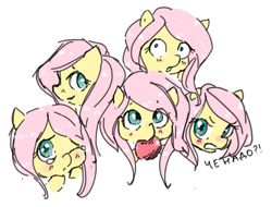 Size: 681x517 | Tagged: safe, artist:feferug, artist:feferugee, derpibooru import, fluttershy, pegasus, pony, angry, apple, blushing, bust, crying, cute, cyrillic, dialogue, emotions, female, food, mare, mouth hold, multeity, one eye closed, portrait, russian, shyabetes, simple background, solo, teary eyes, translated in the comments, white background