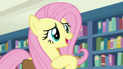 Size: 1920x1080 | Tagged: safe, derpibooru import, screencap, fluttershy, pegasus, pony, daring doubt, solo