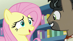 Size: 1920x1080 | Tagged: safe, derpibooru import, screencap, doctor caballeron, fluttershy, pegasus, pony, daring doubt